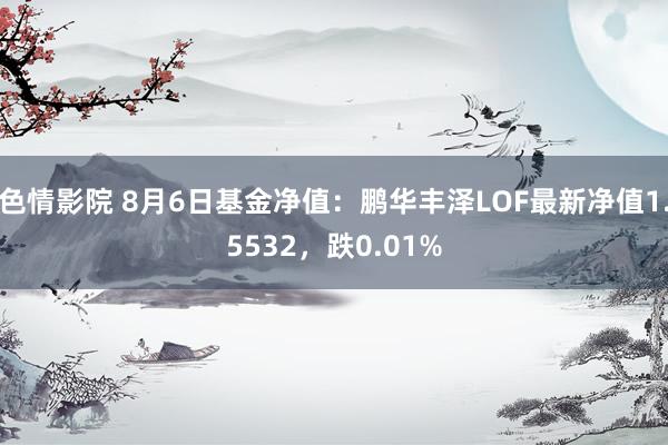 色情影院 8月6日基金净值：鹏华丰泽LOF最新净值1.5532，跌0.01%